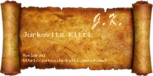Jurkovits Kitti névjegykártya